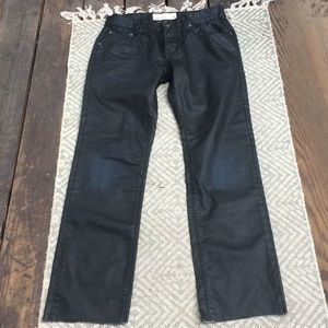 EUC Ecko Unltd.Sz30 Black shiny Slim Fit open hem